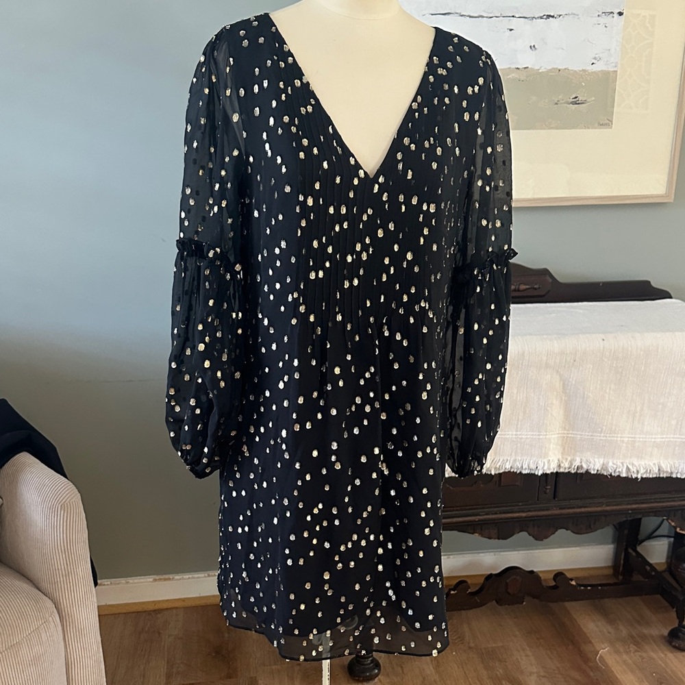 Lilly Pulitzer Black and gold Long Sleeve Dress